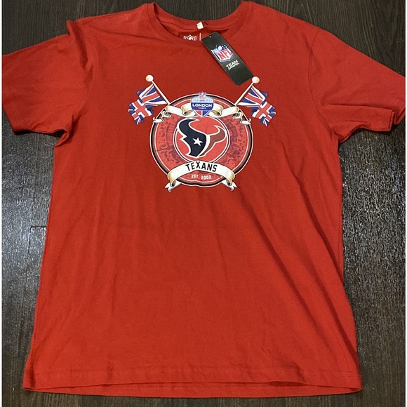 NEW Houston Texans NFL Team Apparel T-Shirt Mens Medium London Games Limited Ed - Picture 1 of 7
